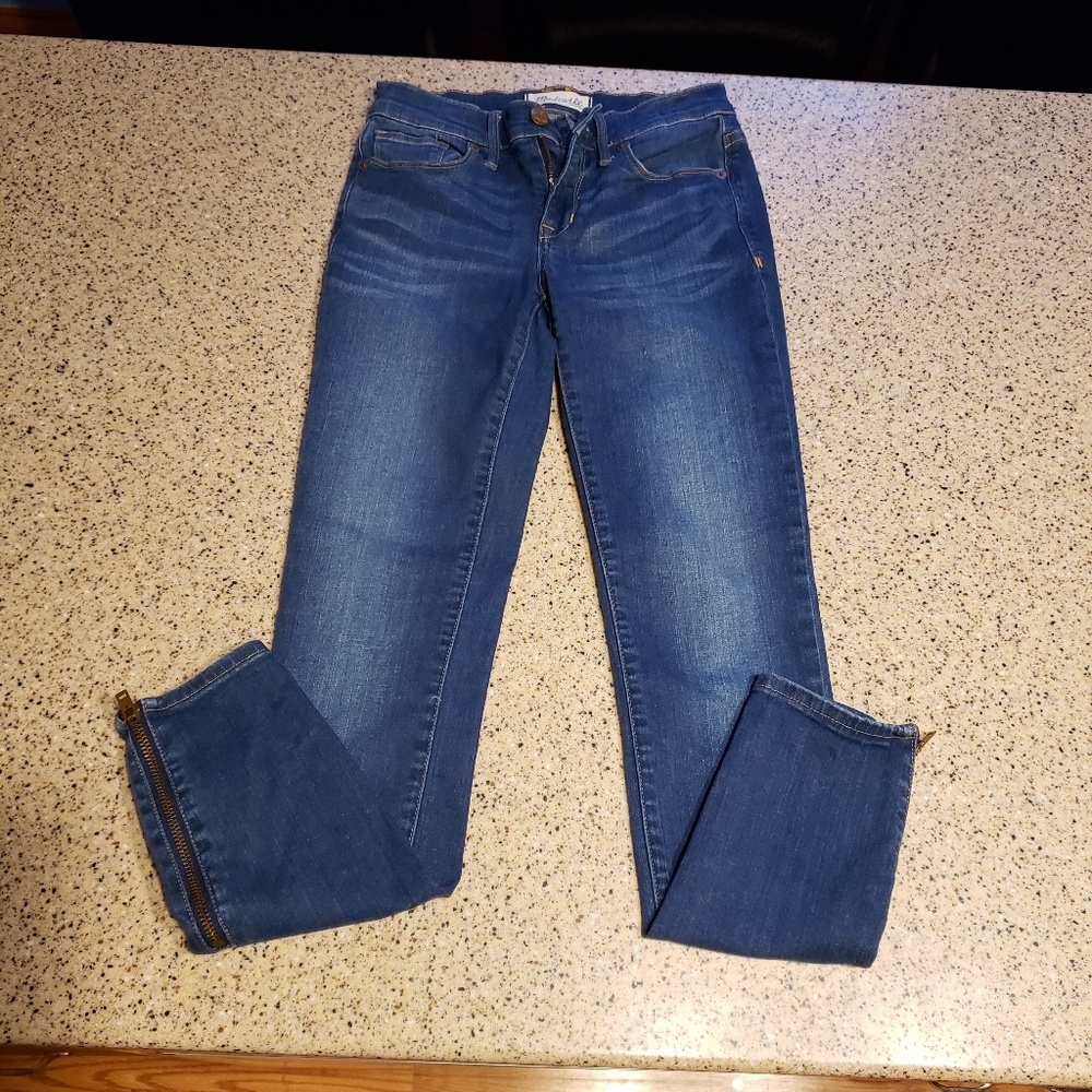 Madewell SZ 24 zipper skinny Jeans